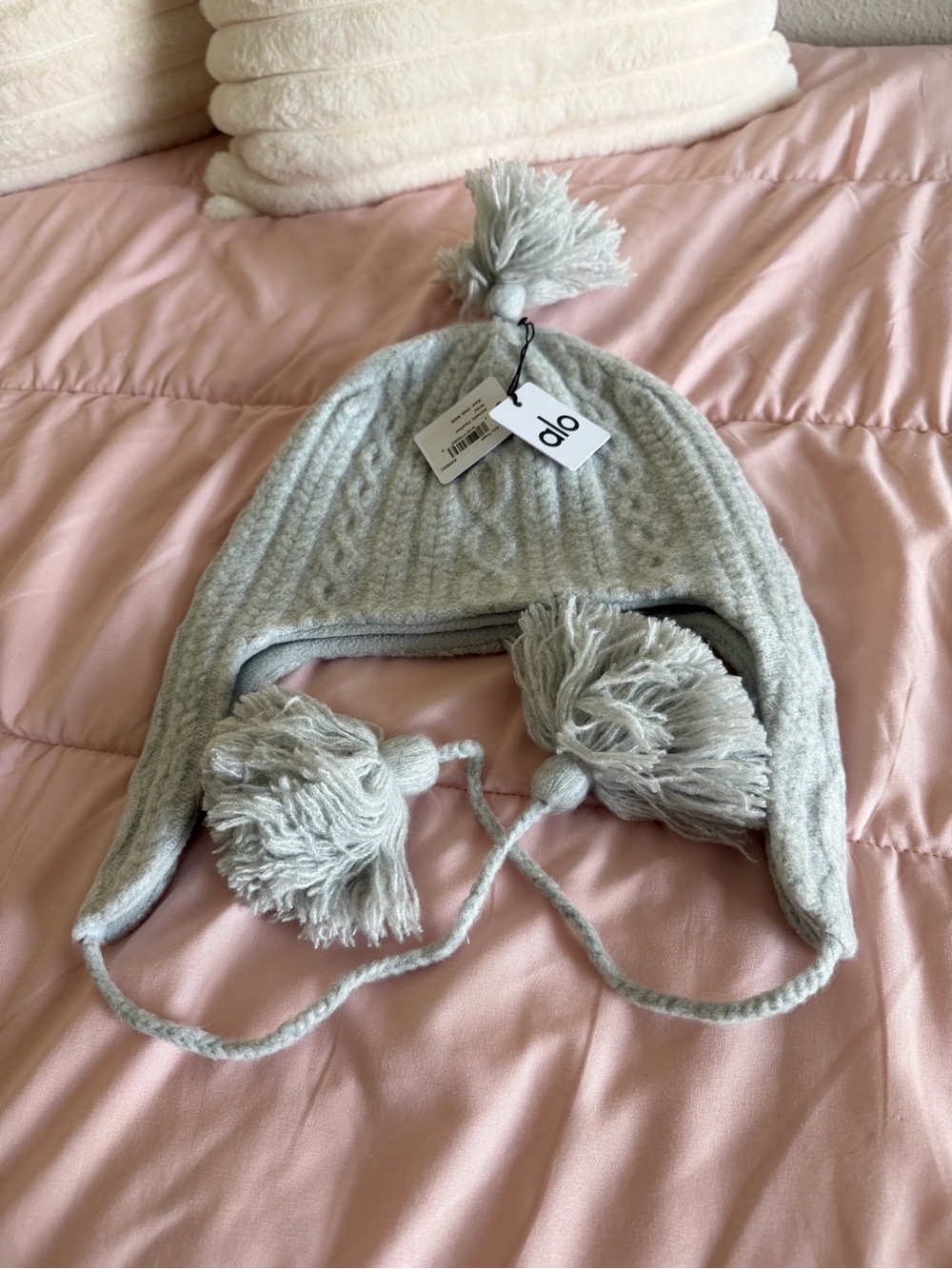 Cable Knit Winter Bliss Earflap Beanie
